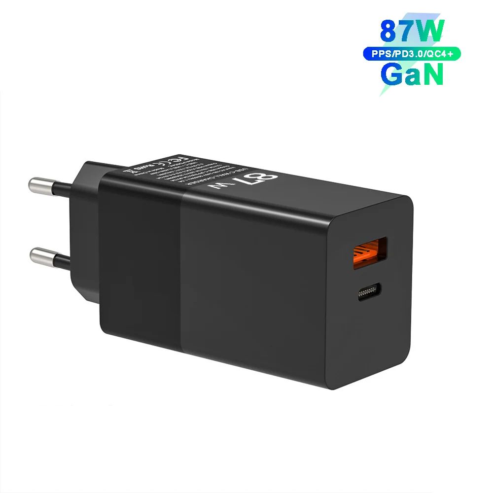 Cargador rápido GaN PD3.0, adaptador de carga QC 4,0 QC3.0