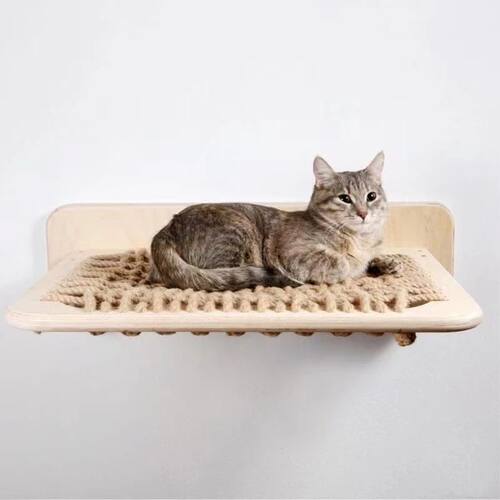 Rede de parede para gato, cama pendurada, cama pet, esteira,