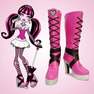 alta hal botas monstro cosplay draculaura Novo sapatos anime