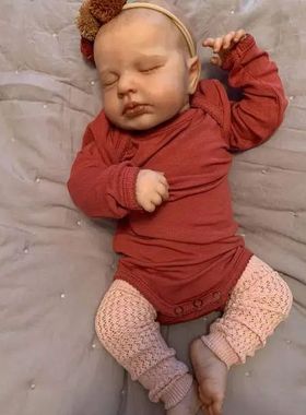 LvB-Mu?eca de bebé recién nacido de 19 pulgadas, juguete d