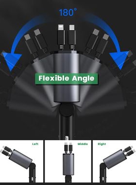 Cargador de coche de carga rápida, adaptador de encendedor