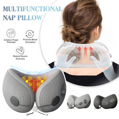 Heated Neck Pillow Multifunction Memory Foam Massage Pillow