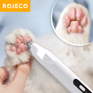 ROJECO Dog Hair Trimmer Professional Pet Foot Hair Trimmer D