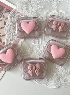 Rosa Transparente Lente De Contato Casos, Arco De Amor, Caix