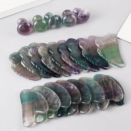 Natural Fluorite Scraper Face Care Gua She Tool Facial Skin