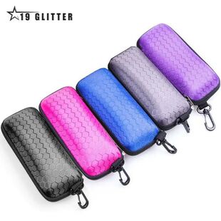 Nova caixa de armazenamento óculos com zíper óculos de ol