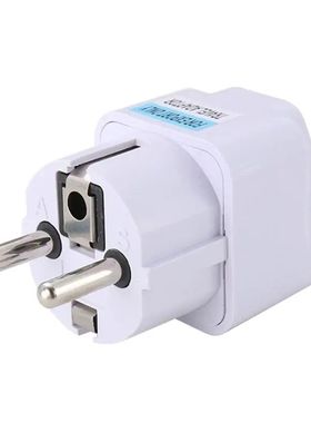 Adaptador de enchufe europeo Schuko tipo E/F, convertidor de