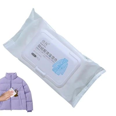 Limpiador de chaqueta de plumón portátil, toallitas de lim