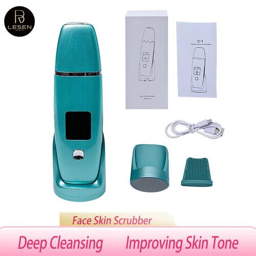 Ultrasonic Skin Scrubber Lift Machine Adult LCD Digital Deep
