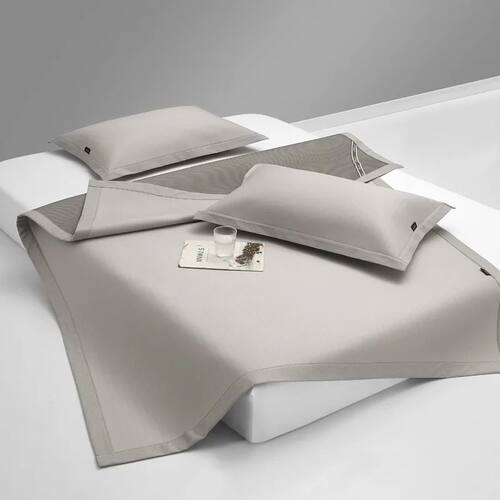 New summer ice silk cool mat bed sheet set, machine washable
