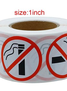 Perigo engra?ado adesivo Art Paper, n?o fumar aviso decalque