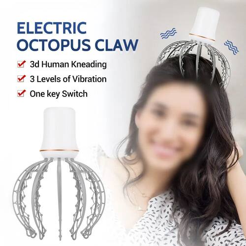 Polvo elétrico cabe?a massageador, massagem de vibra??o des