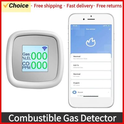 Alarma de Detector de Gas Combustible Digital, instrumento d