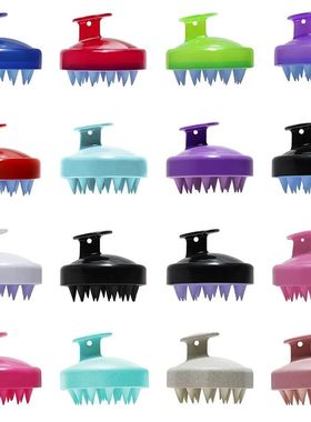 Escova macia da massagem do couro cabeludo do silicone, esco