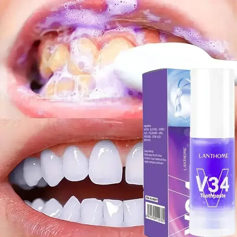 5d dentes branqueamento dentífrico v34, tiras de higiene or