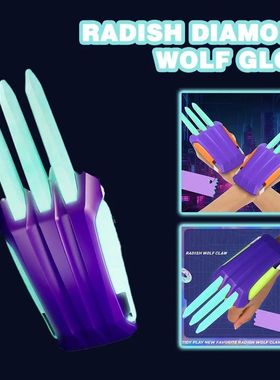 Cuchillo telescópico de impresión 3D, garra de Lobo, peque