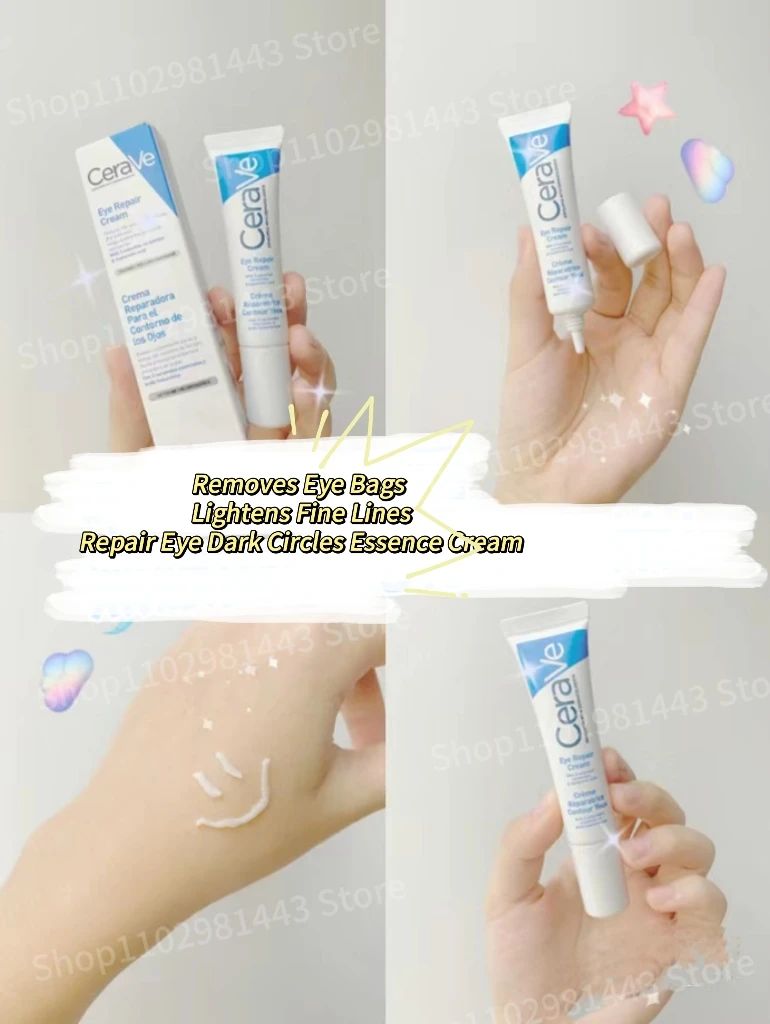 Cerave-Creme Hidratante para os Olhos, Remove Bolsas para os