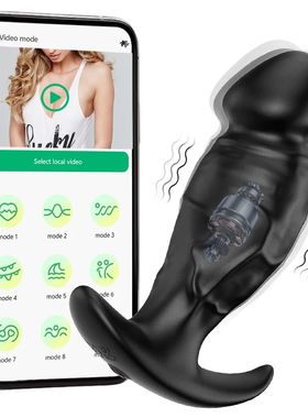 Vibrador anal com controle sem fio, plugue anal para homens,