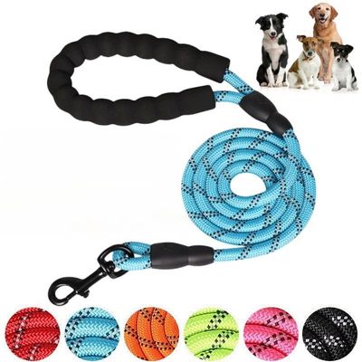Correas fuertes de nailon reflectante para perros, correa re