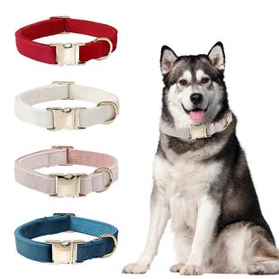 Collar de piel de ciervo personalizado para gato y perro, ju