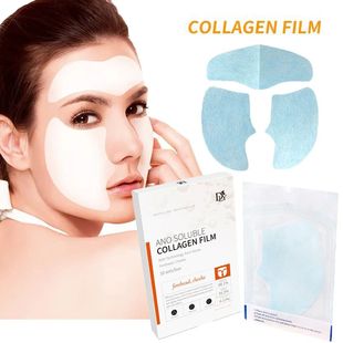 água Filme Gel Colágeno Facial Máscara Papel Solúvel