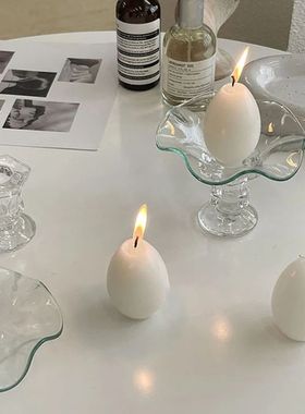 Retro vidro casti?al ornamentos à luz de velas jantar supri