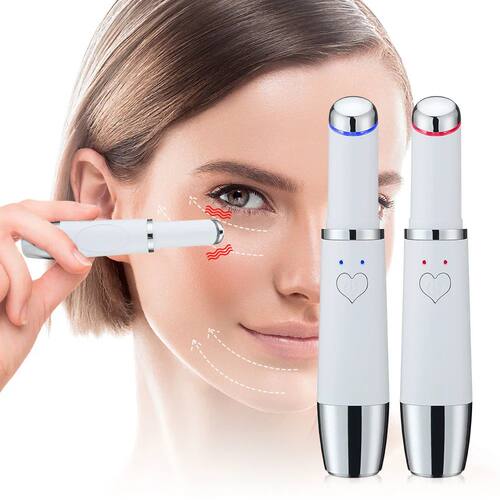 Electric red and blue light eye cream beauty instrument vibr