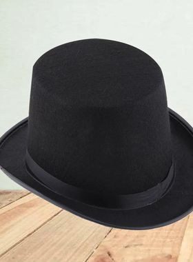 Black Felt Hat para homens e mulheres, Wizard Cap, Jazz Cove