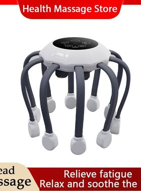 Polvo elétrico inteligente scalp massageador, dor de cabe?a