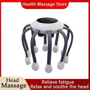 Polvo elétrico inteligente scalp massageador, dor de cabe?a