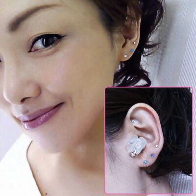 Transparent tape auricular point hypoallergenic pressure cry
