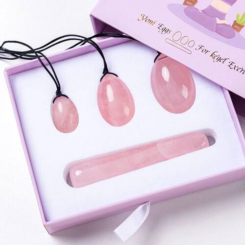 Pure Natural Rose Quartz Yoni Egg Vaginal Muscles Tightening