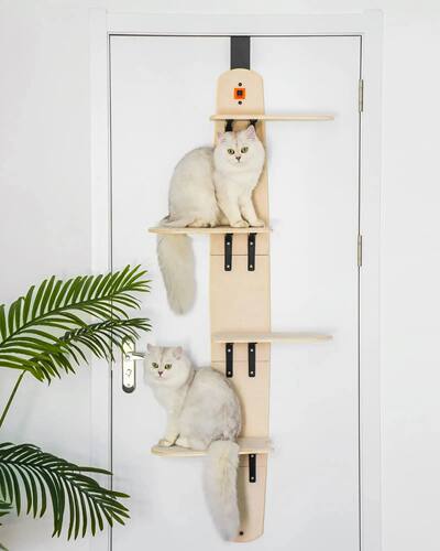 Mewoofun Porta Pendurado Cama para Gato Madeira De Pinho Eco