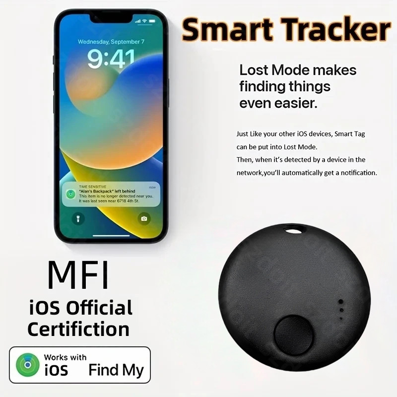 Minirrasador GPS MFI, localizador inteligente iTag para llav - 实物图