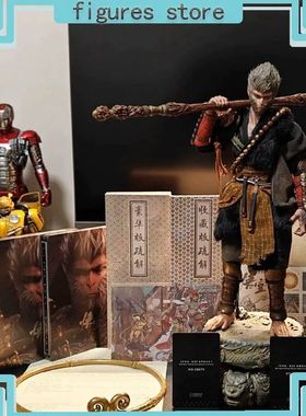 Figura de a??o Wukong para crian?as, macaco preto, decora??o