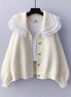 AZYT-Casaco de malha feminino com gola virada para baixo, su