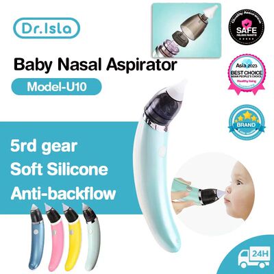 Dr.isla-bebê aspirador nasal elétrico, limpador de nariz,