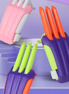 Juguete telescópico 3D de zanahoria, garra de Lobezno, tene