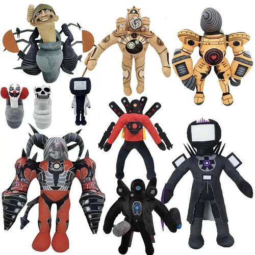 Mu?eco de peluche Skibidi Toilet de 70 estilos para hombre,