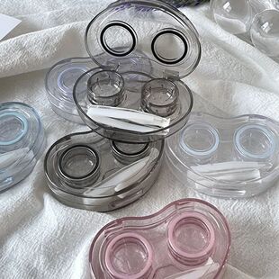 Mulher para Caixa Armaz Recipientes Transparente Lentes
