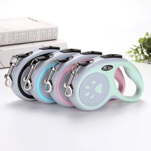 Correa de nailon para perros de 3m y 5m, automática, retrá