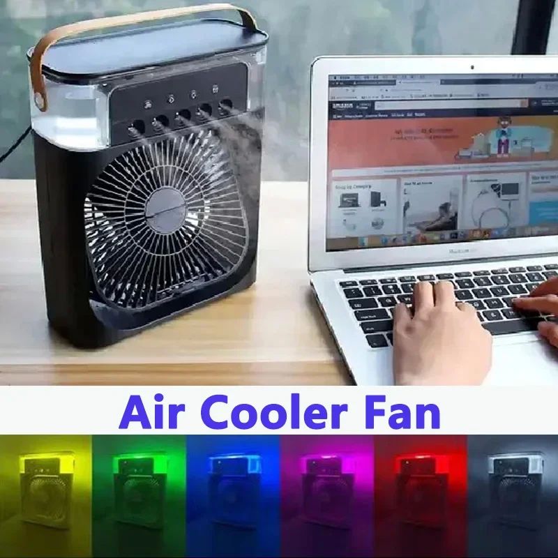 Ventilador portátil de aire acondicionado, humidificador de