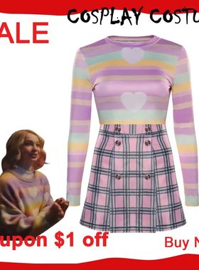 Wednesday cos adams enid sinclair cosplay traje saia camisa