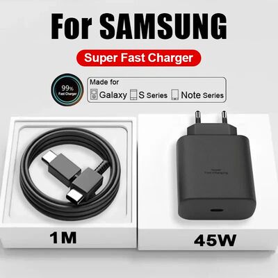 Cargador súper rápido PD 45W USN tipo C para Samsung Galax