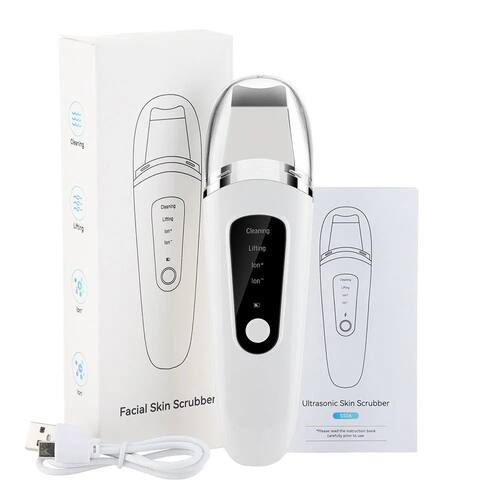 Ultrasonic Skin Scrubber Face Spatula Facial Skin Exfoliator