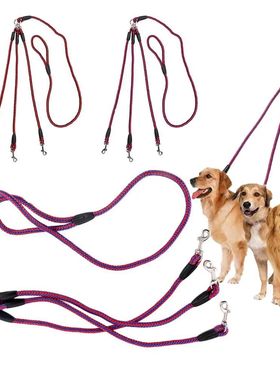 Correas triples para perros, cuerda de seguridad nzada para