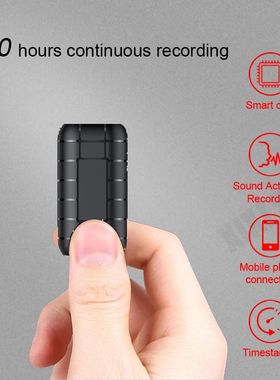 Mini gravador ativado por voz 500 horas dispositivo de grava