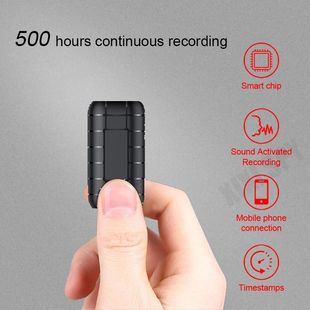 Mini 500 grava voz dispositivo por ativado gravador horas