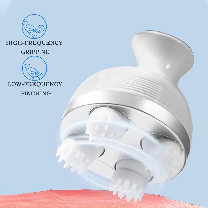 Massageador de cabe?a elétrica sem fio, Aliviar o couro cab