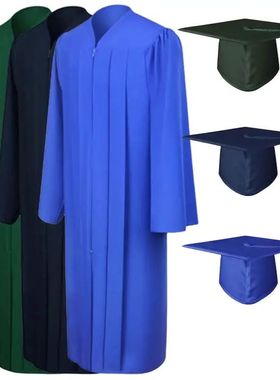 Conjunto de Bata de graduación para adultos, gorro con cier